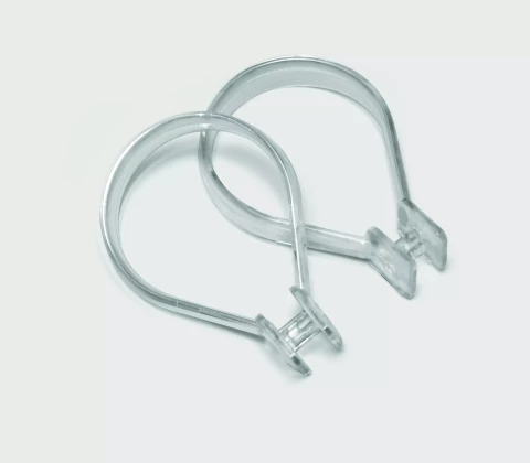 BEAUTY shower curtain rings, transparent, bag12pcs
