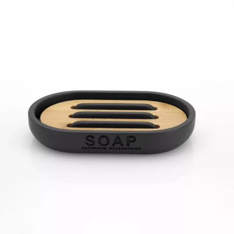 Nature black soap dish - Duschy 833-07