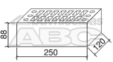 BUILDING BRICK PERFORATED, 250x120x88 mm (Art.: 13.000261N)