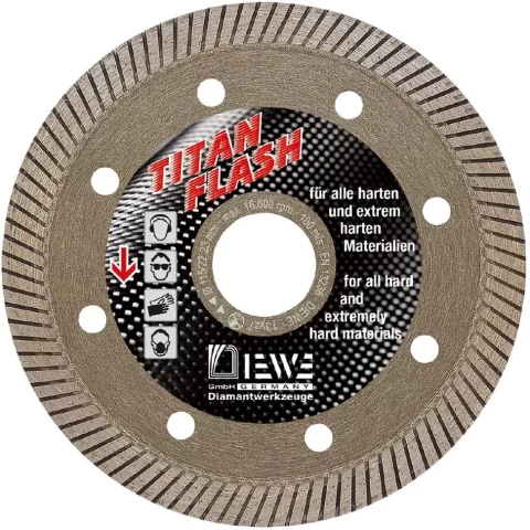 Dimanta ripa akmens masai D125/22.23/1.2mm īpaši plāna, TITAN FLASH 41