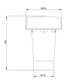 Аэратор вентиляции d110 / 303 коричневый