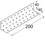 Stūra leņķis 40x40x200x2.0 mm