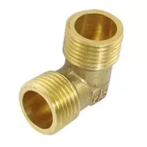 Brass connection elbow  1/2" MM