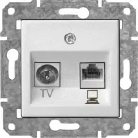 LIREGUS EPSILON BALTS rozete TV/DAT bez rāmja
