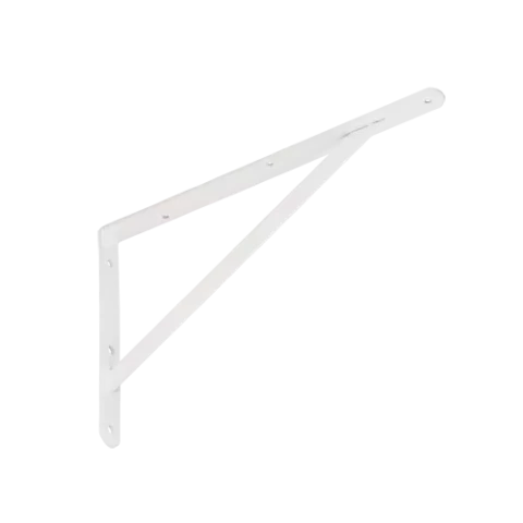 Стальной кронштейн усиленный (плоский) 400x250x4,0 белый