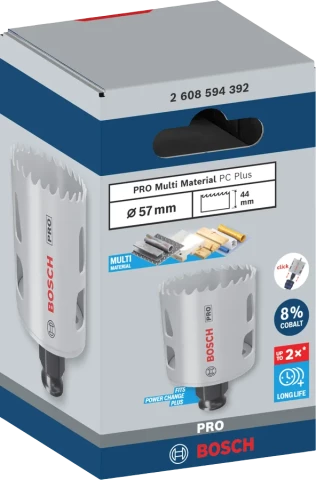 Коронка би-металлическая 60 мм PRO Multi Material Power Change Plus Bosch (2608594394)