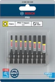 Uzgaļu komplekts 8 daļīgs PRO T15/20/20/25/25/30/30/40 BOSCH 2608522329