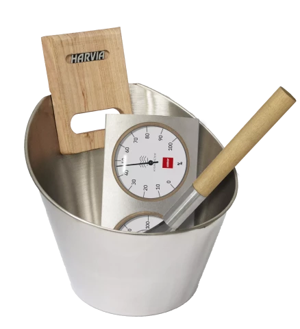 HARVIA Pirts aksesuāru komplekts (ķipītis,karote,hidro-termom) SA006