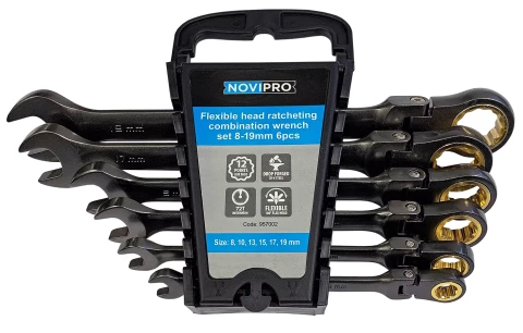 Набор ключей комбинированных с петлей, 6 шт. / Упак., NOVIPRO