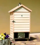 Firewood smokehouse with wood finish 200 L