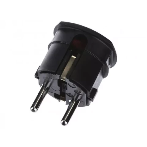 Plug angled 2P + ground Assemble CT10 black