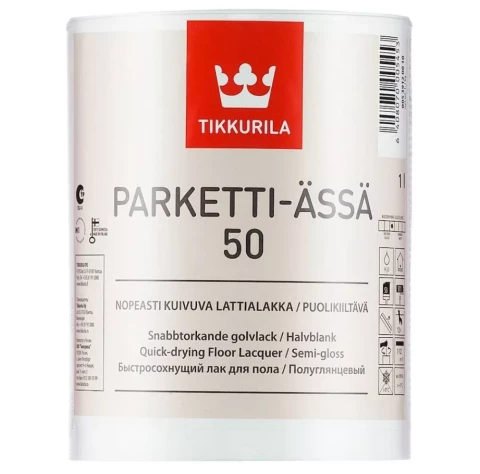 Tikkurila PARKETTI-ÄSSÄ 50 1L Laka grīdām