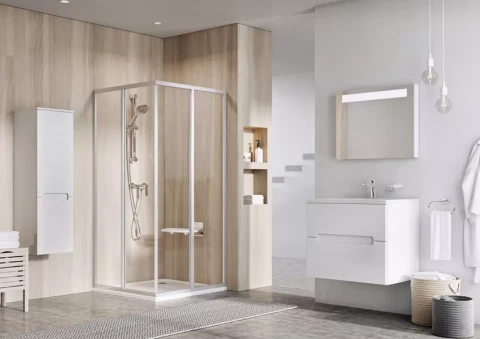 Ravak Dušas stūra 1 daļa SRV2-80 195 S balts/Transparent 14V401O2Z1