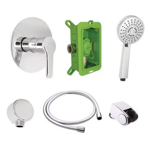 Смеситель для скрытого монтажа Rubineta Kubo-1F