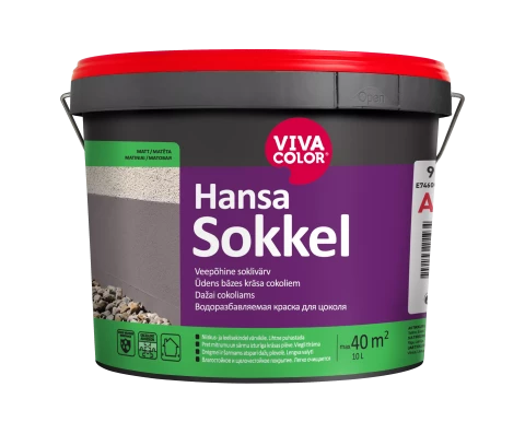 Vivacolor HANSA SOKKEL A 9l Waterborne socket paint
