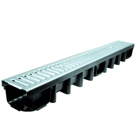 PVC kanāls ar cinkotu resti  L=1m