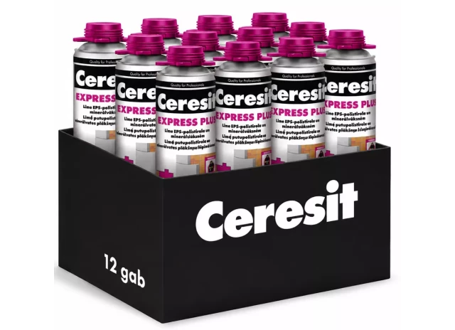 Ceresit CT84 850ml Poliuretāna līme polistirolam Kaste 12gab EPS plātnēm