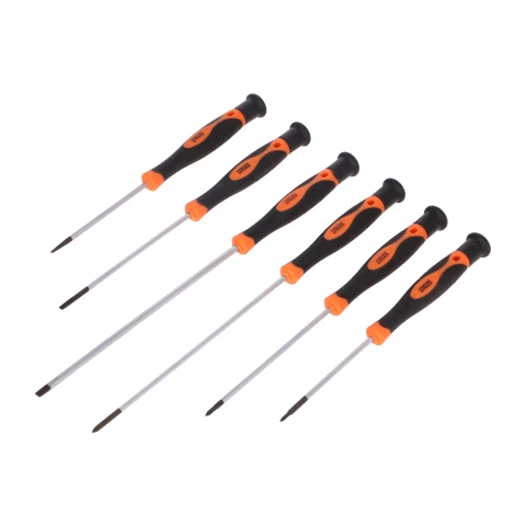 FASTER TOOLS Long precision screwdriver set - 6pcs