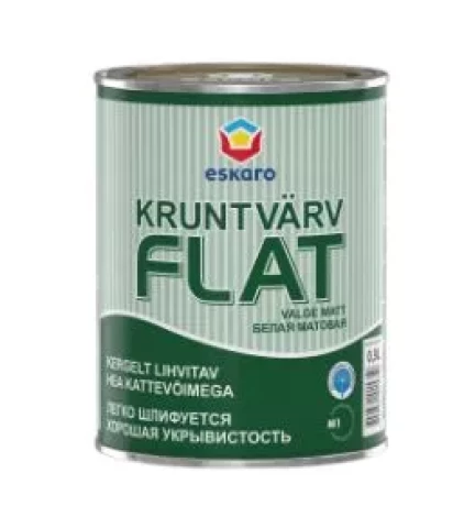 Eskaro FLAT Primer 0.9L Gruntskrāsa sienām un griestiem