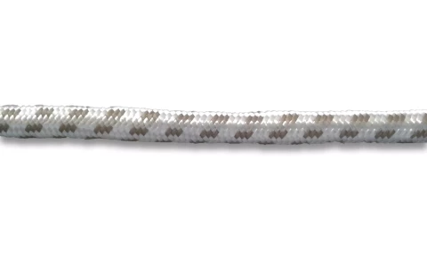 FENDE tekstila vads 3x0.75mm2 3m balts/pelēks