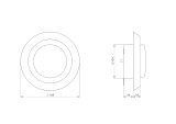 Difuzors Plastmasas VDA 125d/mm ar atsperēm xx