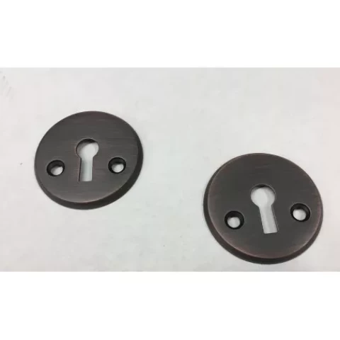 Cover for key BB, brass, matte bronze finish