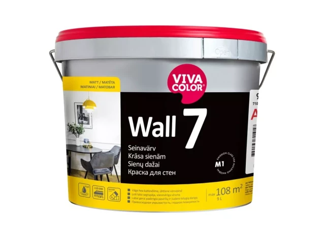 Vivacolor WALL 7 C 11.7L Matēta mazgājama krāsa sienām TIKAI TONĒŠANAI!