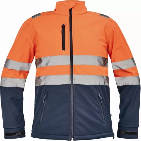 Softshell jaka Hi-Vis oranža/zila Granada, Izm. M