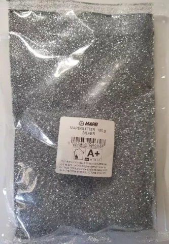 Mapei MAPEGLITTER 0.1KG šuvju  pildmateriāls silver