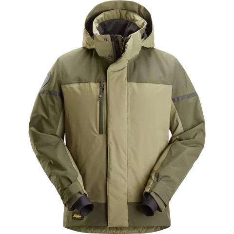 Куртка зимняя хаки AllroundWork влагостойкая SNICKERS, Размер M