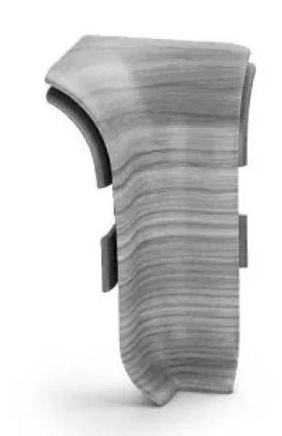 Grīdlīstes NGTW12 PVC kabeļiem  stūris iekš. g.pelēks