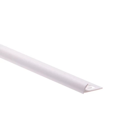 FLĪŽU LĪSTE PVC 8MM, BALTA ārējais stūris