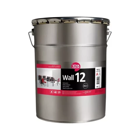 Vivacolor WALL 12 A 18.0L Pusmatēta akrilāta krāsa sienām