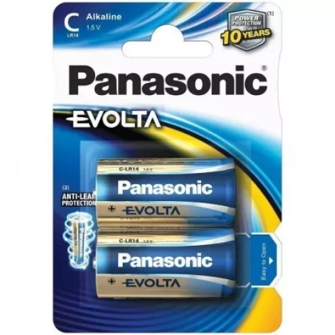 BATTERY PANASONIC EVOLTA C 2PCS./PACK 