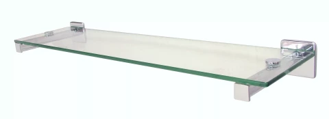 NEFRYT glass shelf, chrome