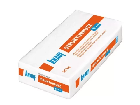 Knauf STRUKTURPUTZ 0.6mm 25kg Dekoratīvais apmetums 48 gab/pal