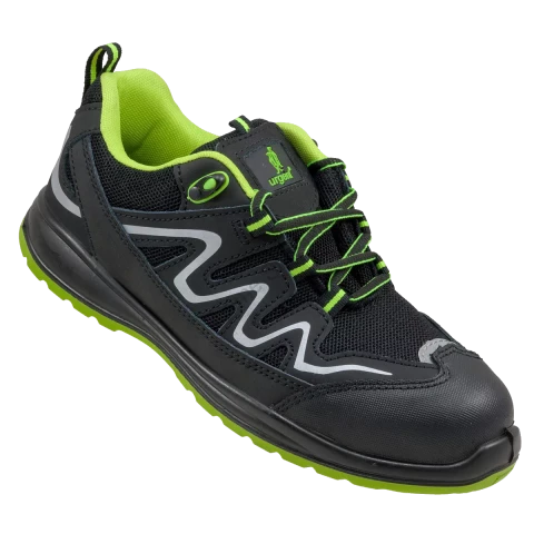 Kurpes 224 S1 melnas ar zaļu, IZM 41