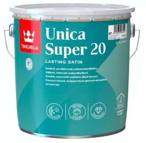 Tikkurila UNICA SUPER 20 2.7L Uretānalkīda laka pusmatēta