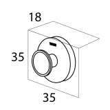 URBAN āķis mazais, balts