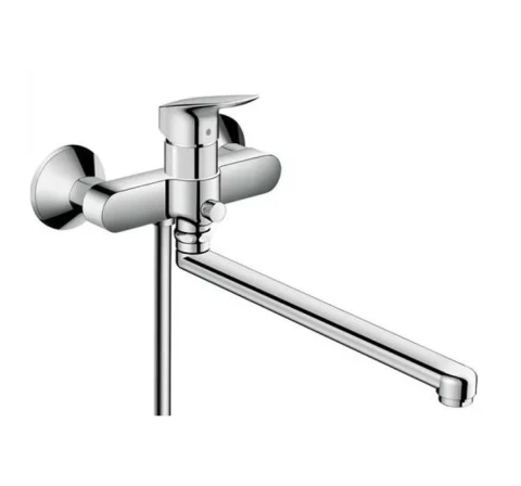Смеситель для ванны Hansgrohe Окно с длинным изливом хром, HG71402000 HG71402000