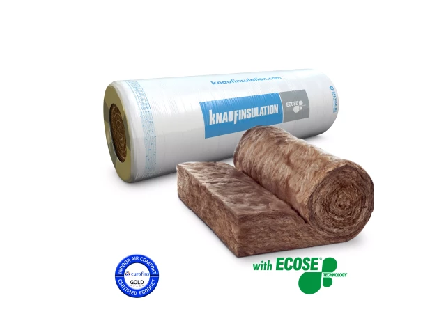 KNAUF Insulation NATUROLL plus M 100x1200x8200mm 9,84m2/pak 236,16m2/24ruļļi/paletē 32rulļi/257.28/pal