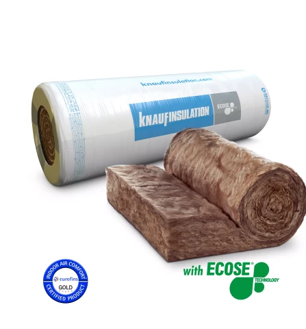 KNAUF Insulation NATUROLL plus M 100x1200x8200mm 9,84m2/pak 236,16m2/24ruļļi/paletē 32rulļi/257.28/pal