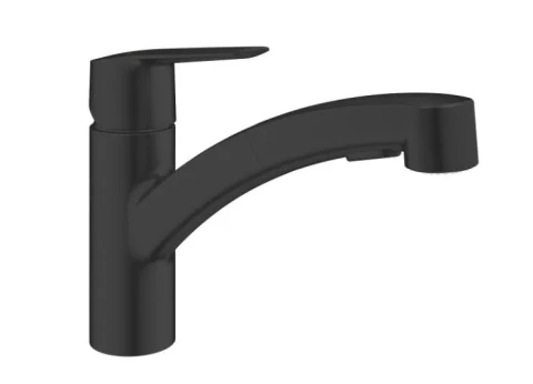 GROHE virtuves izlietnes maisītājs ar izvelkamo dušu Start, matēts melns, 303072431