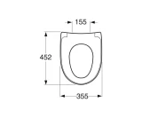 Toilet seat Nautic 9M25 - Rigid fixings