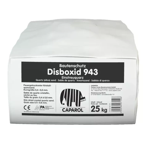 Caparol Disboxid 943 25kg Einstreuquarz kvarca smiltis 0.4-0.8mm