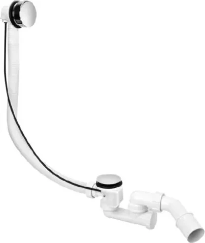Siphon for bath (with overflow, adjustable) 11/2x40mm