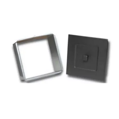 Polmer pelnu lūka 140x140mm melna 1207