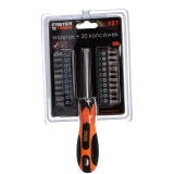 FASTER TOOLS Отвертка + 20 насадок