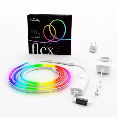 Viedā Neona LED lente Twinkly Flex RGB, Gen II, 2m, 192LED, IP20, ar aplikāciju