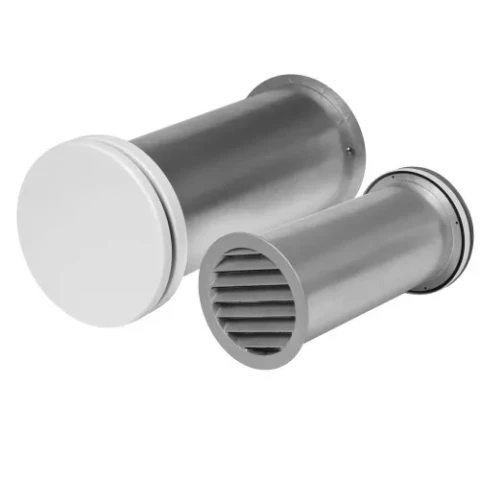 Komplekts, pieplūdes vārsts ar skaņas izolāciju, metāla, Ø100mm, 300-550mm